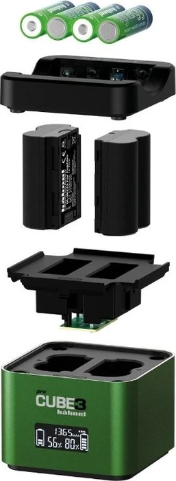 Hähnel ProCube 3 Doppelladegerät für Fujifilm