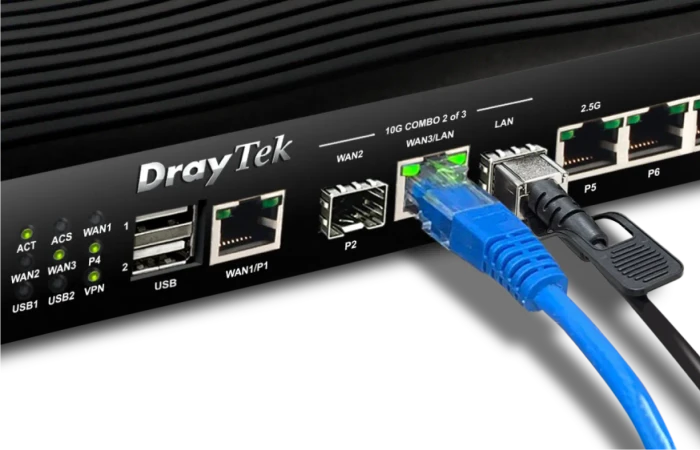 DrayTek Vigor 2928 Desktop Gigabit Router, 6x RJ-45, 2x SFP+