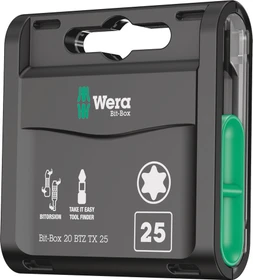 Wera 867/1 BTZ BiTorsion Torx Bit 1/4", T25x25mm, 20 Stück