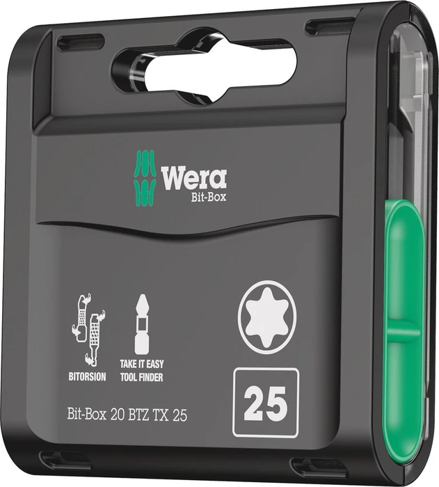 Wera 867/1 BTZ BiTorsion Torx Bit 1/4", T25x25mm, 20 Stück