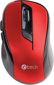 C-Tech WLM-02R Wireless Office Mouse rot/schwarz, USB