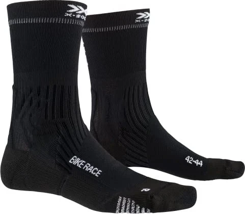 X-Bionic Bike Race Fahrradsocken opal black/eat dust