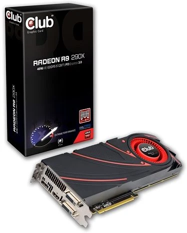 Club 3D Radeon R9 290X, 4GB GDDR5, 2x DVI, HDMI, DP