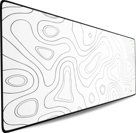 Nyfter Nyfpad 3XL Topography Gaming Mousepad, 1200x600mm, weiß