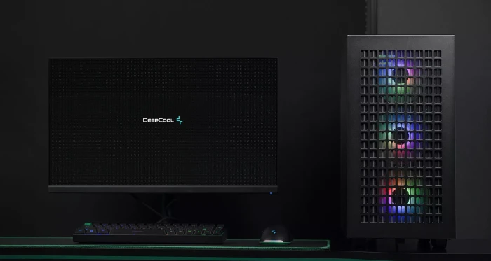 DeepCool CH370, schwarz, Glasfenster