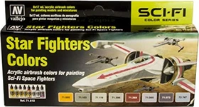 Vallejo Model Air Sci-Fi Color Series Star Fighters Colors Farbset, 8-tlg.
