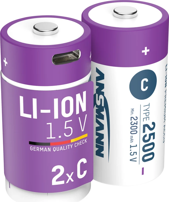 Ansmann Baby C Li-Ion 2500mAh, 2er-Pack