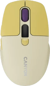 Canyon MW-26 Wireless Mouse gelb, USB/Bluetooth (CNS-CMSW26Y)