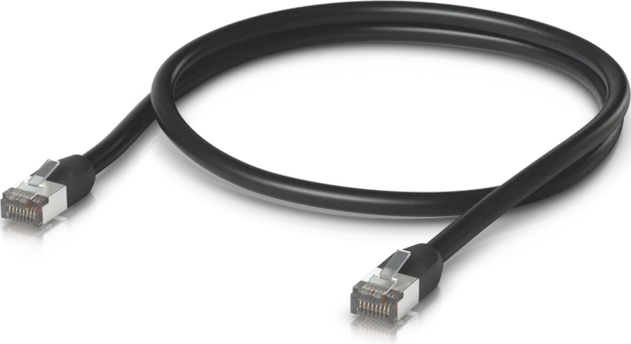 Ubiquiti UniFi Patchkabel Outdoor, Cat6, RJ-45/RJ-45, 1m, schwarz