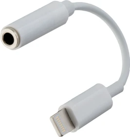 Peter Jäckel Audio Adapter Lightning zu 3.5mm Klinkenanschluss weiß