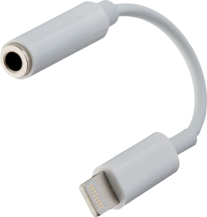 Peter Jäckel Audio Adapter Lightning zu 3.5mm Klinkenanschluss weiß