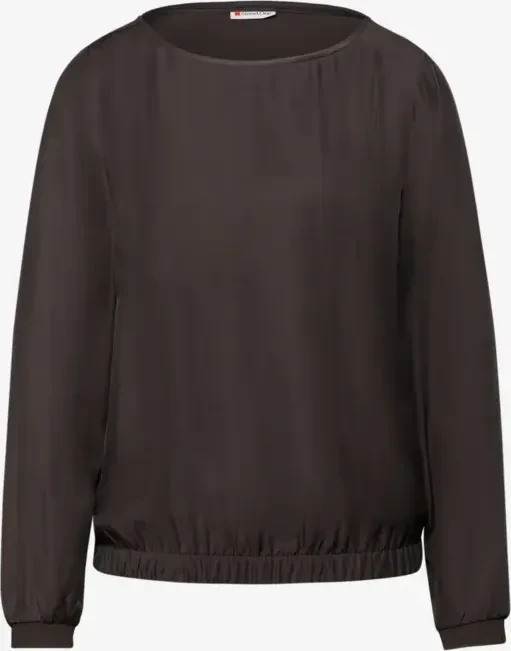Street One Bluse mit Elastiksaum Shirt langarm molten earth (Damen)