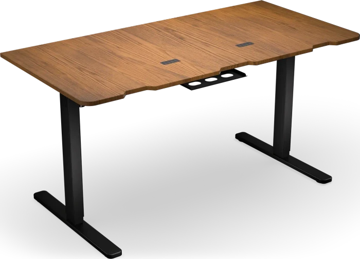 Endorfy Atlas L Electric elektrisch höhenverstellbarer Sitz-Steh-Schreibtisch 150x78cm Dark wood/schwarz