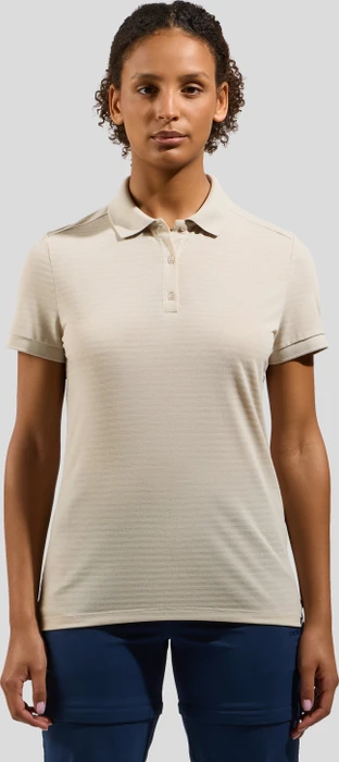 Odlo Ascent Natural Poloshirt kurzarm silver cloud (Damen)