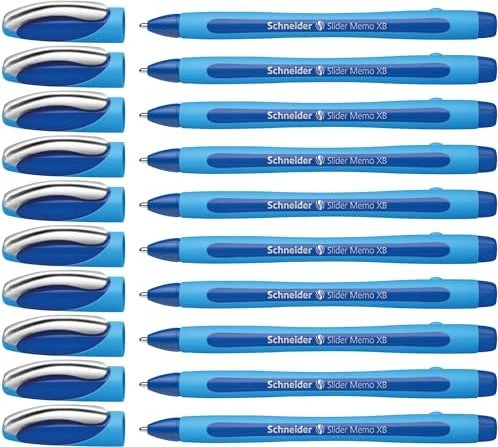 Schneider Slider Memo XB Kugelschreiber blau, 10er-Pack