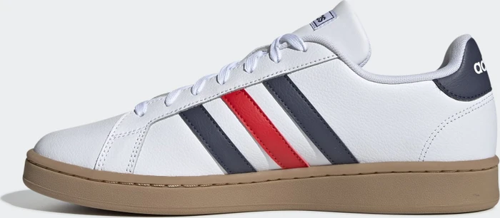 adidas Grand Court cloud white/trace blue/active red
