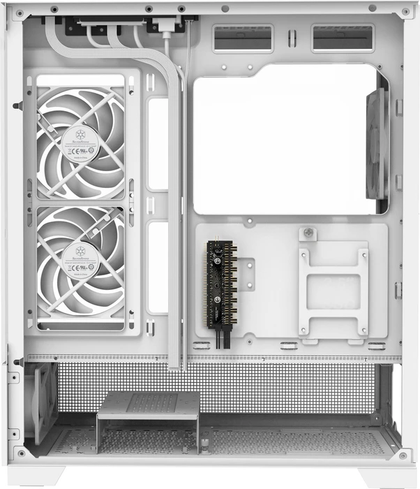 SilverStone Lucid 05, weiß, Glasfenster