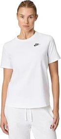 Nike Sportswear Club Essentials T-Shirt kurzarm weiß/schwarz (Damen)