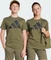 adidas Essentials T-Shirt kurzarm olive strata/black (Junior) Vorschaubild