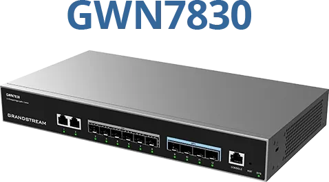Grandstream GWN7830 Series Aggregation Desktop Gigabit Managed Switch, 6x SFP, 4x SFP+, 2x RJ-45