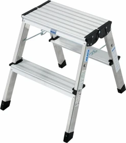 Krause Treppy Alu 2-tlg. Trittleiter, 2x 2 Stufen