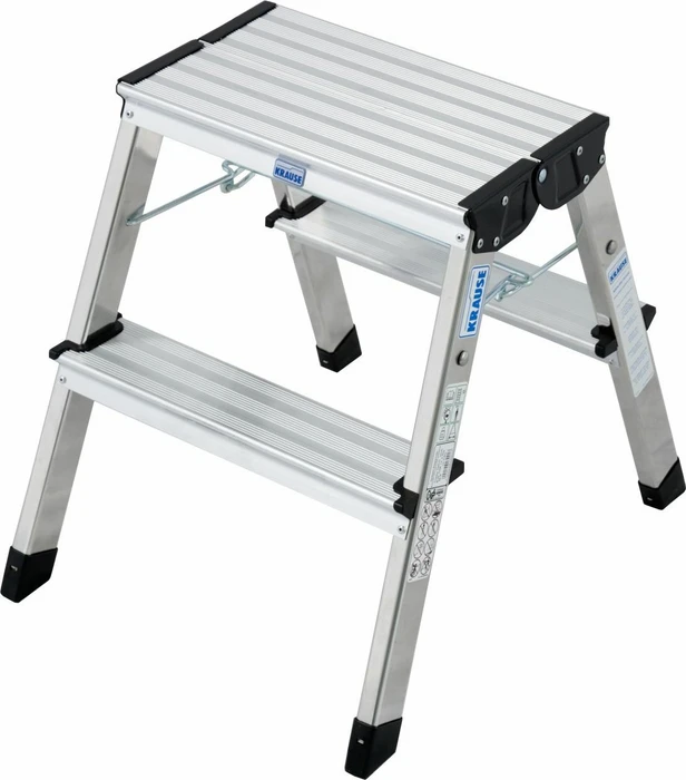 Krause Treppy Alu 2-tlg. Trittleiter, 2x 2 Stufen