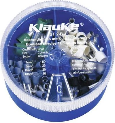 Klauke ST 2 B Streudose mit isol. Aderendhülsen 4-16 mm², DIN 46228 Teil 4, Farbcode 1