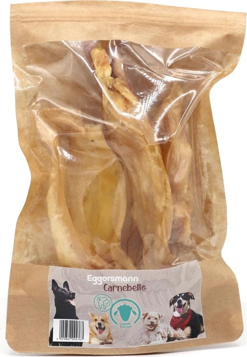 Eggersmann Carnebello Naturkausnack Lammohren, 4 Stück