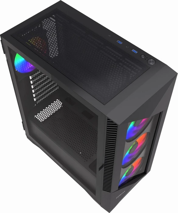 Gembird Fornax 900 ARGB Black, Glasfenster