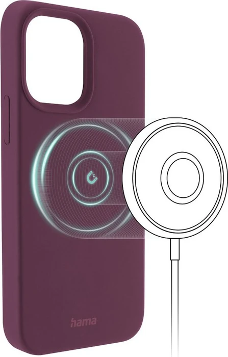 Hama Cover MagCase Finest Feel Pro für Apple iPhone 13 Pro Bordeaux