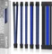 EZDIY-FAB Cable Extension Kit, 1x 24-Pin, 1x 4/8-Pin ATX, 2x 6-Pin PCIe, 16AWG, 2x 8-Pin PCIe, 16 AWG Nylon, blau/grau/schwarz Vorschaubild