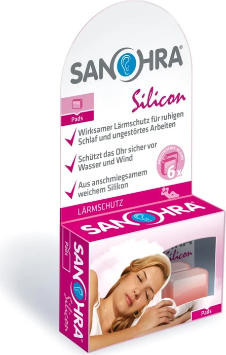 Sanohra Silicon Lärmschutz für Erwachsene, 6 Stück