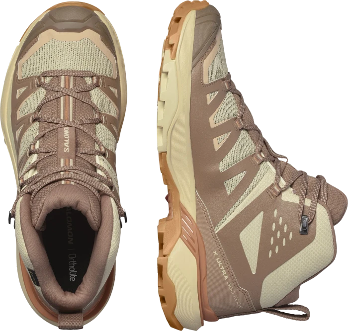 Salomon X Ultra 360 Edge Mid GTX shortbread/raw umber/prairie sunset (Damen)