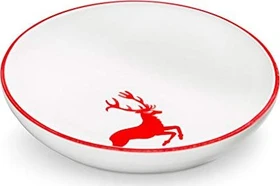 Gmundner Keramik Rubinroter Hirsch Schale 17cm