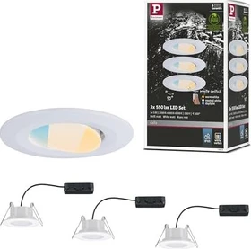 Paulmann LED Calla Switch 5W Einbauleuchte weiß matt, 3 Stück