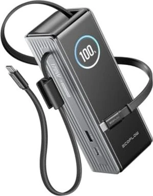 EcoFlow Rapid Pro Powerbank (25000mAh, 170W, Integriertes 100W Kabel) schwarz