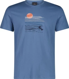 CMP Baumwoll Tropical Print T-Shirt kurzarm shadow (Herren)