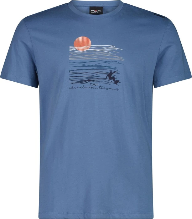 CMP Baumwoll Tropical Print T-Shirt kurzarm shadow (Herren)