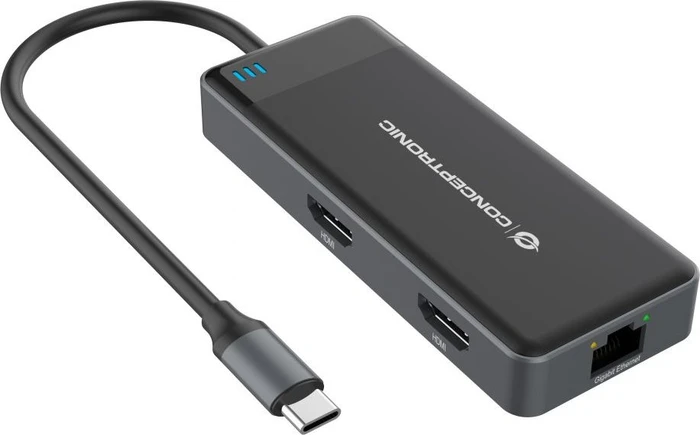 Conceptronic 7-in-1 Dockingstation, USB-C 3.0 [Stecker]