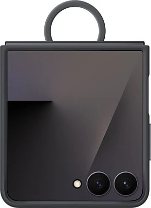 Samsung Silicone Ring Case für Galaxy Z Flip7 schwarz