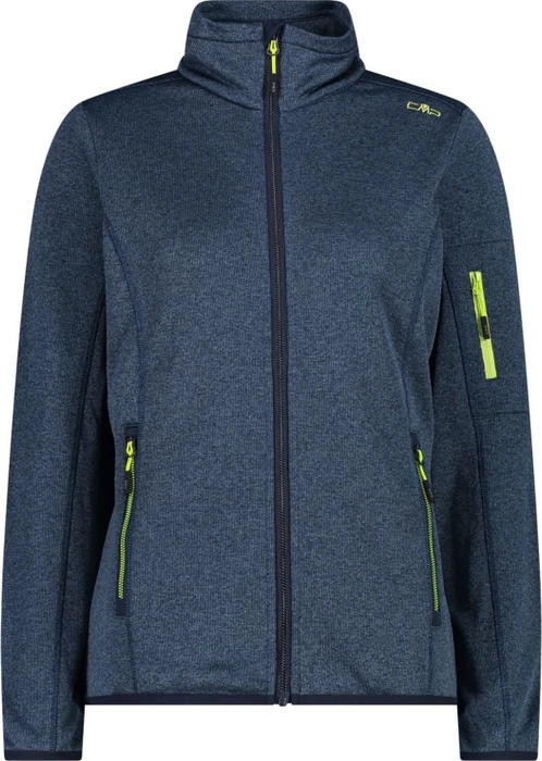 CMP Knit-Tech Fleece Jacke blue/apple (Damen)