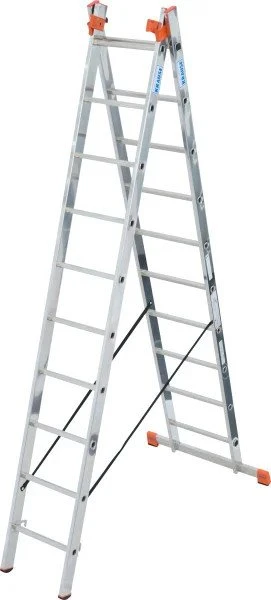 Krause Monto Tribilo Alu 3-tlg. Teleskop-Mehrzweckleiter, 3x 10 Stufen