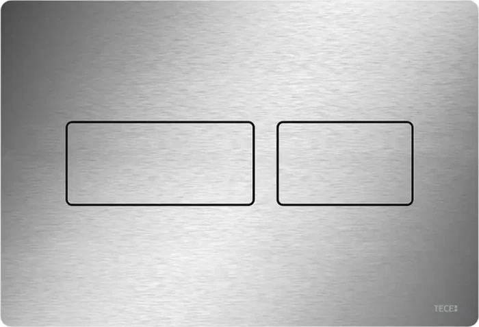 TECE TECEsolid WC-Betätigungsplatte für Zweimengentechnik 220x150x6mm edelstahl gebürstet