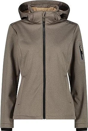 CMP Melange Softshell Funktionsjacke sesamo mel/nero (Damen)