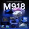 Redragon K1NG Max M918 Pro 1KHz Wireless, schwarz, USB/Bluetooth Vorschaubild