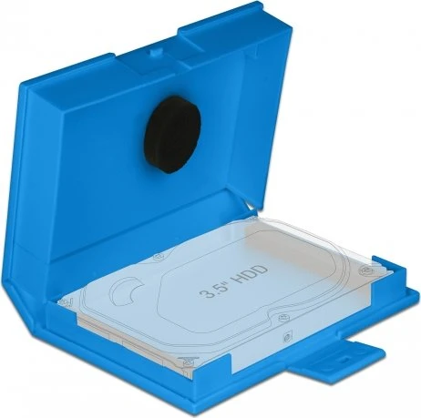 DeLOCK Protection Box for 3.5" HDD, 3.5", blau