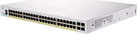 Cisco Business 250 Rackmount Gigabit Smart Switch, 48x RJ-45, 4x SFP, 370W PoE+ (CBS250-48P-4G)