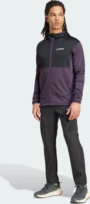 adidas Terrex Xperior LIGHT HoodED Fleece Jacke aurora black/black (Herren)