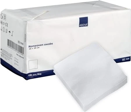 Abena Curi Med Vlieskompressen unsteril, 10 x 20cm, 100 Stück