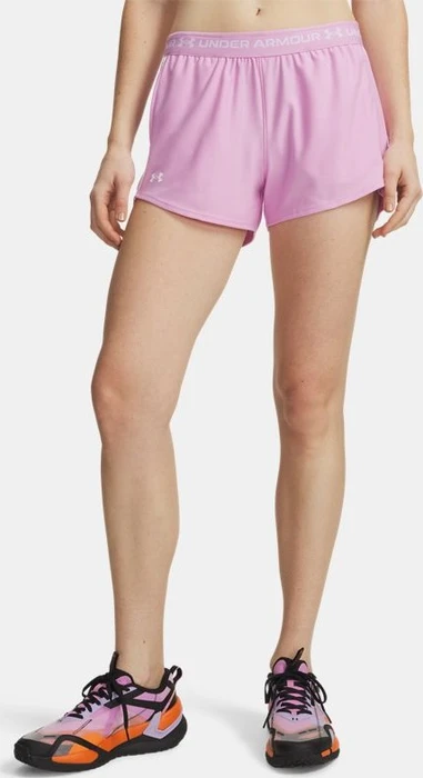 Under Armour Tech Play Up Hose kurz pink dawn/white (Damen)